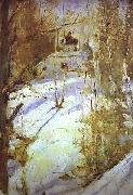 Valentin Serov Winter in Abramtsevo oil painting on canvas